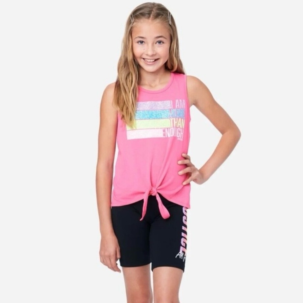 ☀️ NWT Justice All For Love Bike Shorts L (12/14)